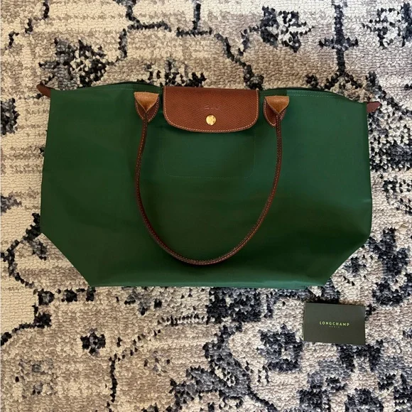 Longchamp Large Le Pliage British Green - Picture 2 of 7